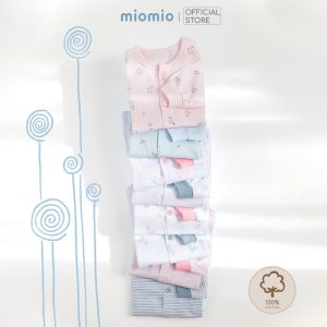 Alternative view of Áo Sơ Sinh Dài Tay, Nút Giữa MIOMIO - Cho Bé Trai, Bé Gái (Từ 0-24 tháng), Vải Cotton