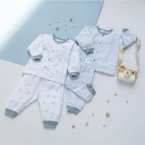 Alternative view of Combo 2 Bộ Quần Áo Dài Sơ Sinh MIOMIO Cho Bé Trai, Bé Gái (Từ 0 - 24 Tháng), Vải Cotton
