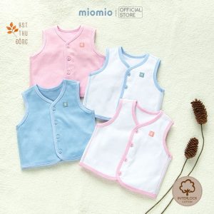 Áo Gile Bé Sơ Sinh 2 Lớp Màu MIOMIO ( Form Ôm, Mom Muốn Thoải Mái Tăng Thêm 1 Size)  (từ 0th đến 12tháng)
